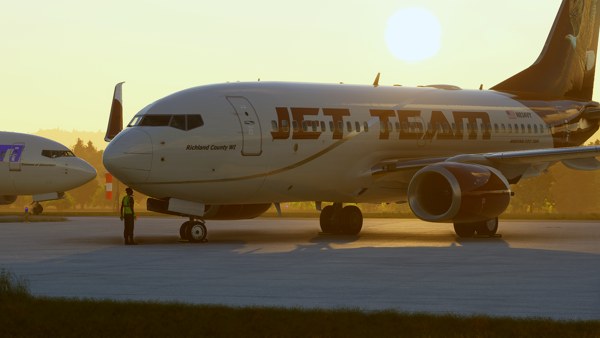 Boeing 737-700 · passenger · burgundy, photograph 1293