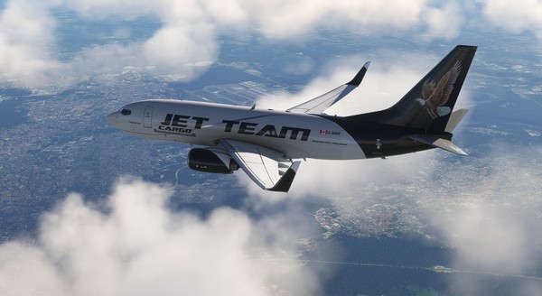 Boeing 737-700 · cargo · black, photograph 2276