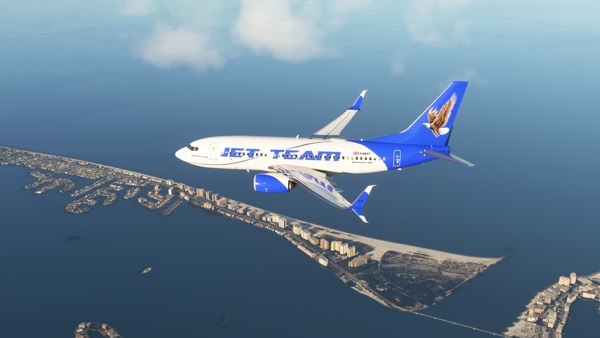 Boeing 737-700 · passenger · blue, photograph 372