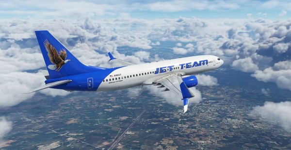 Boeing 737-800 · passenger · blue, photograph 4008