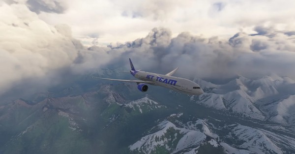 Boeing 777-300ER · passenger · blue, photograph 4010