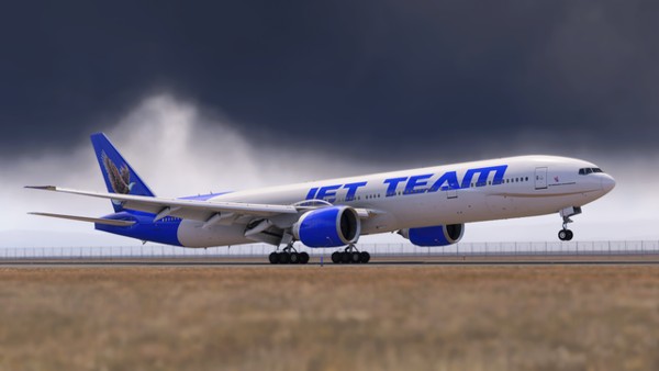 Boeing 777-300ER · passenger · blue, photograph 4014
