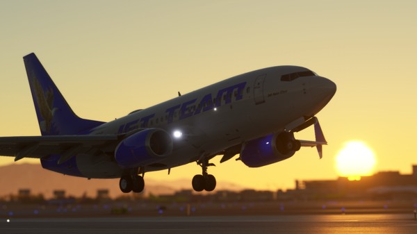 Boeing 737-800 · passenger · blue, photograph 4018