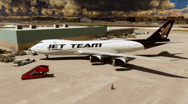 Boeing 747F · cargo · black, photograph 5000