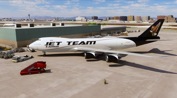 Boeing 747F · cargo · black, photograph 5002