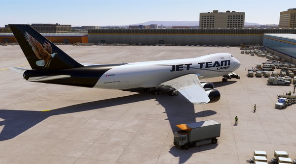 Boeing 747F · cargo · black, photograph 5006