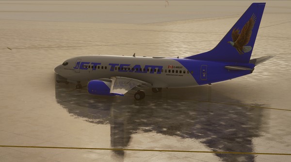 Boeing 737-600 · passenger · blue, photograph 5022