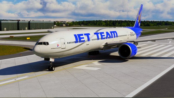 Boeing 777-300ER · passenger · blue, photograph 686